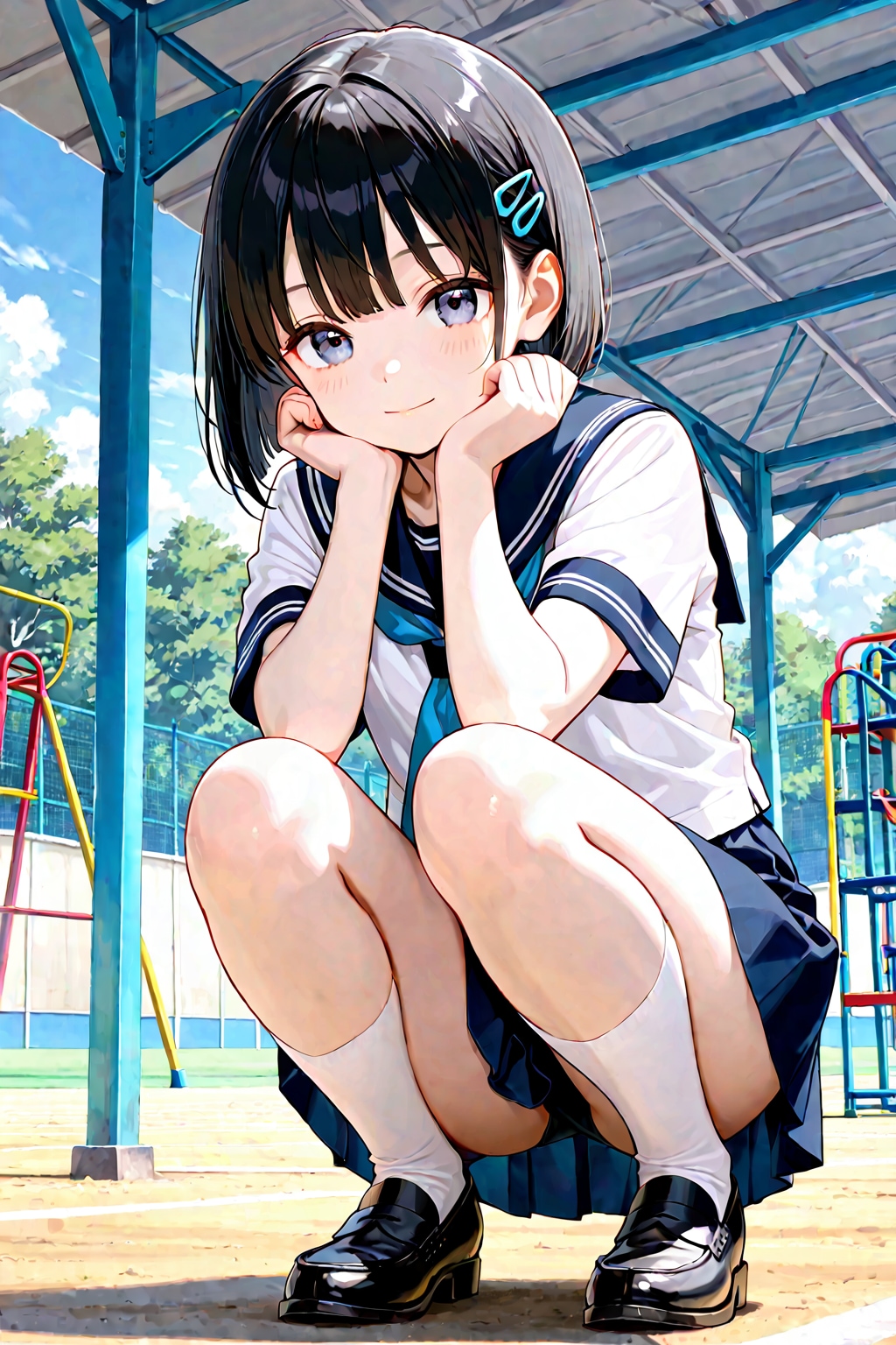 校庭(セーラー服)(LILY)(R-15)(2)