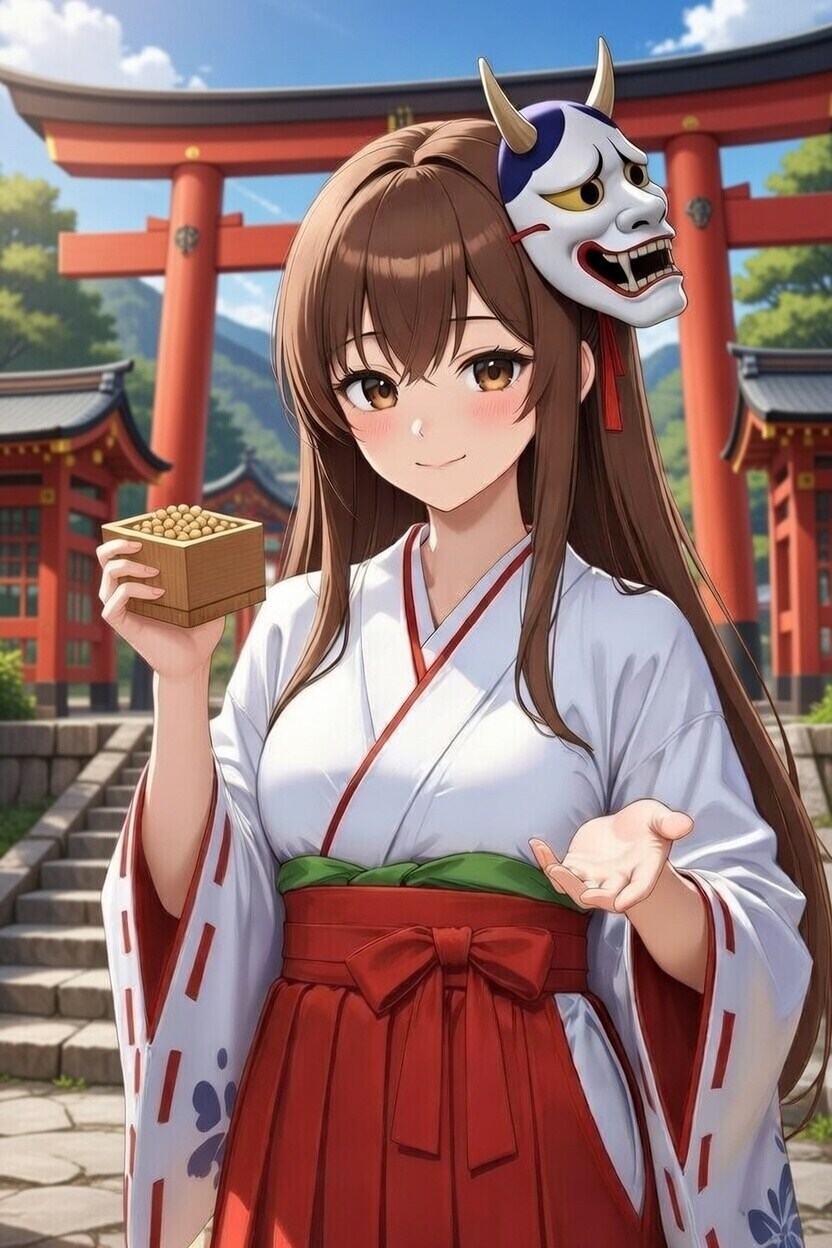 鬼役と豆撒き役