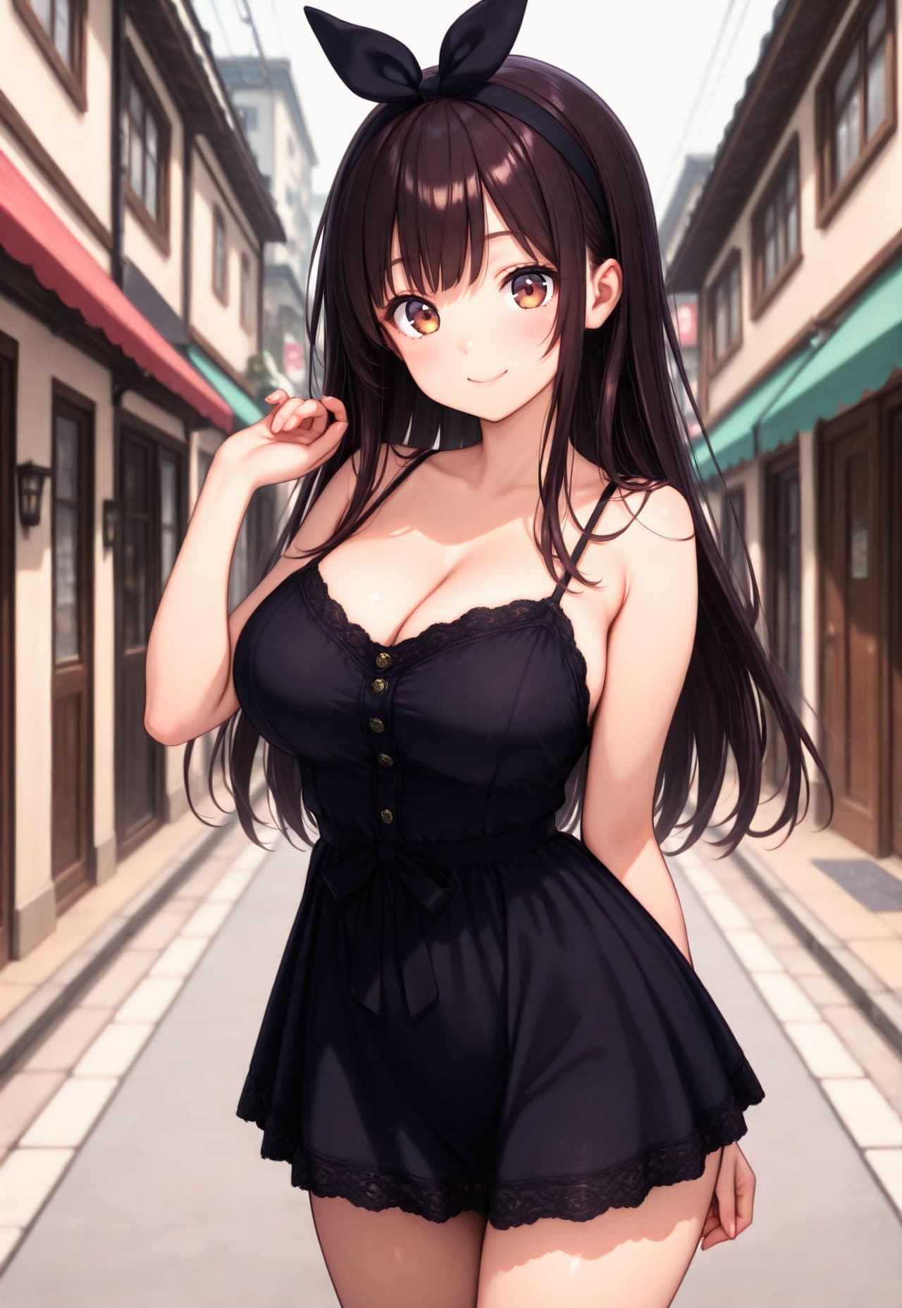 1257（黒いノースリーブワンピ）
