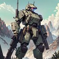 山岳地帯の軍用ロボット 9枚目