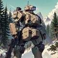 山岳地帯の軍用ロボット 5枚目