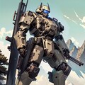 山岳地帯の軍用ロボット 6枚目