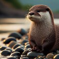 カワウソ散歩 4枚目