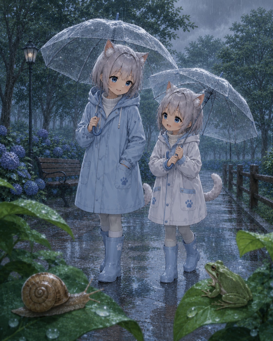 今日は雨で寒いです | の人気AIイラスト・グラビア