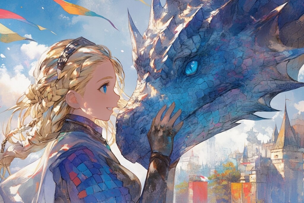 ドラゴンと少女（竜騎士）88