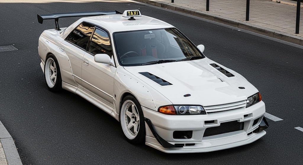 R32GT-Rセダンタクシーのドリ車