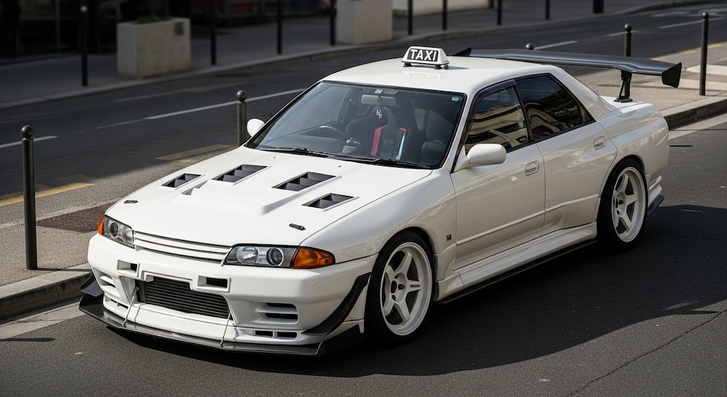 R32GT-Rセダンタクシーのドリ車