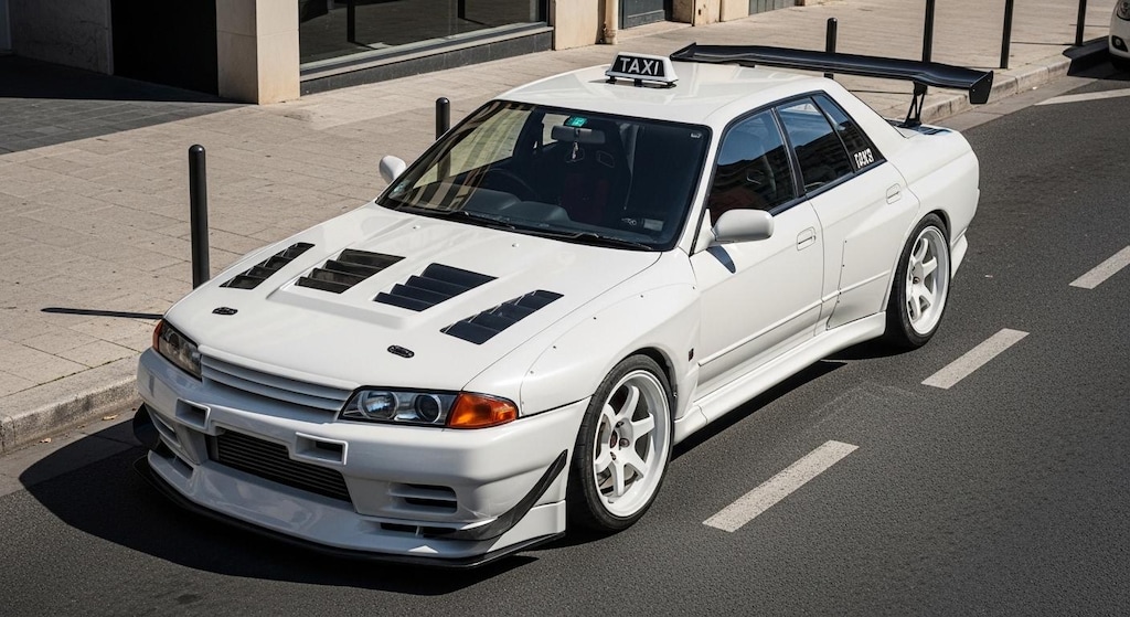 R32GT-Rセダンタクシーのドリ車