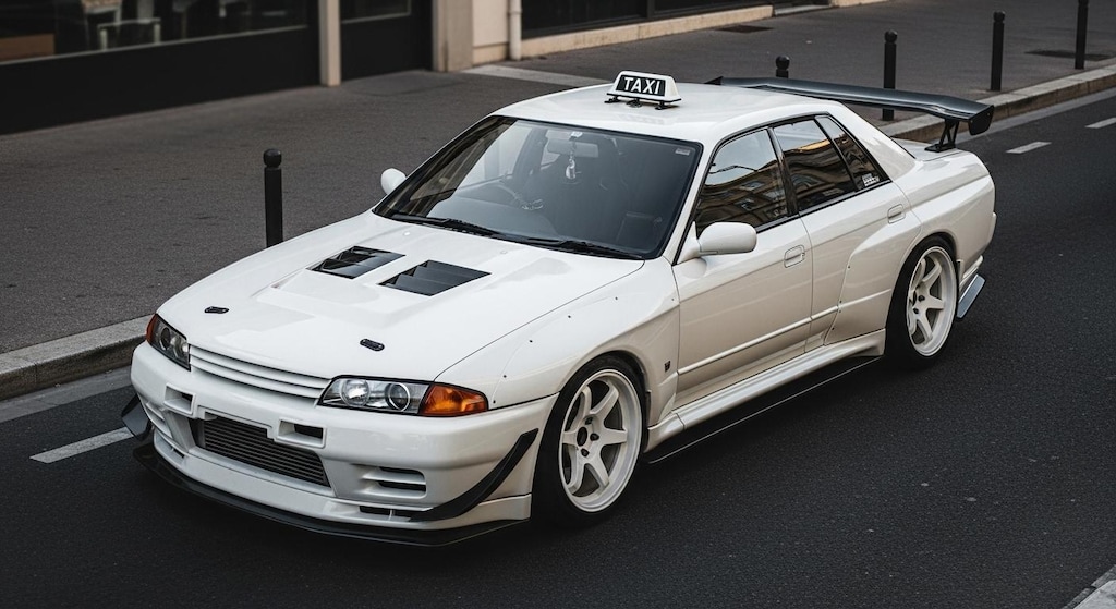 R32GT-Rセダンタクシーのドリ車