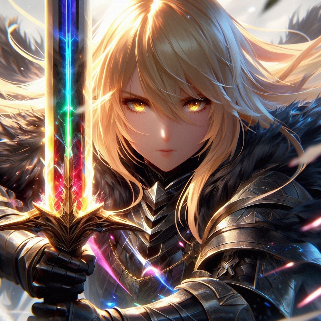 ブロンドの女騎士さん889