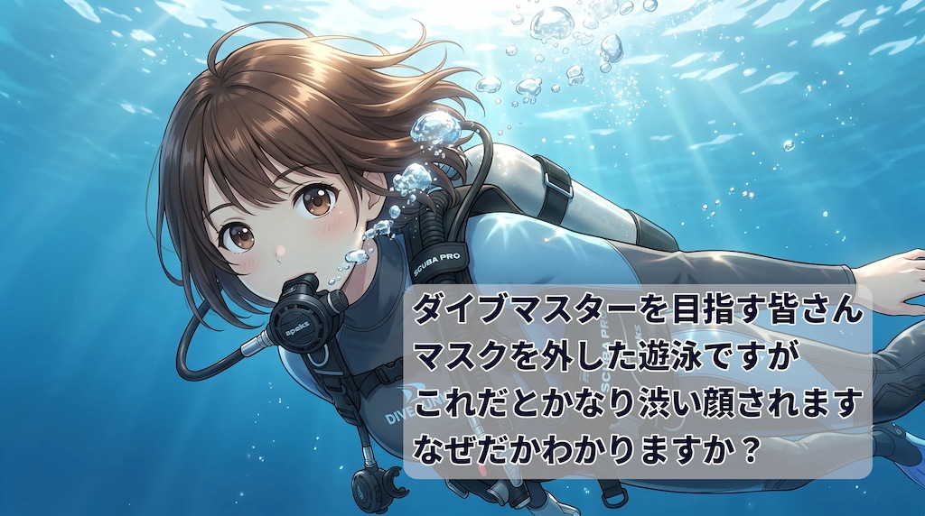 ダイブマスターを目指すみなさん、間違い探しです。