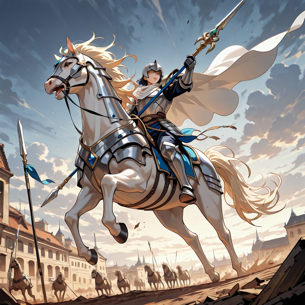 趙雲のつもりがプロンプト入れたら西洋の騎士になった