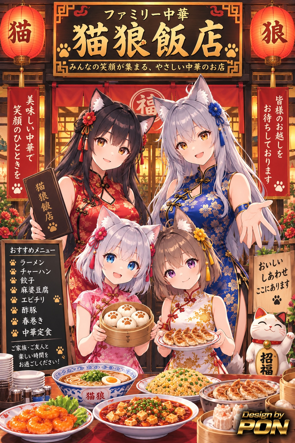 猫狼飯店 | の人気AIイラスト・グラビア