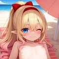 夏のエルフちゃん(剥) 4枚目