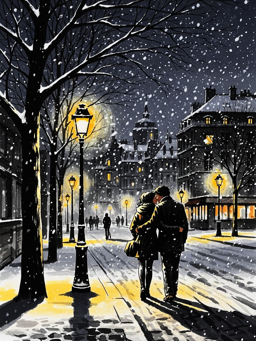 カルチェラタンの雪 | の人気AIイラスト・グラビア