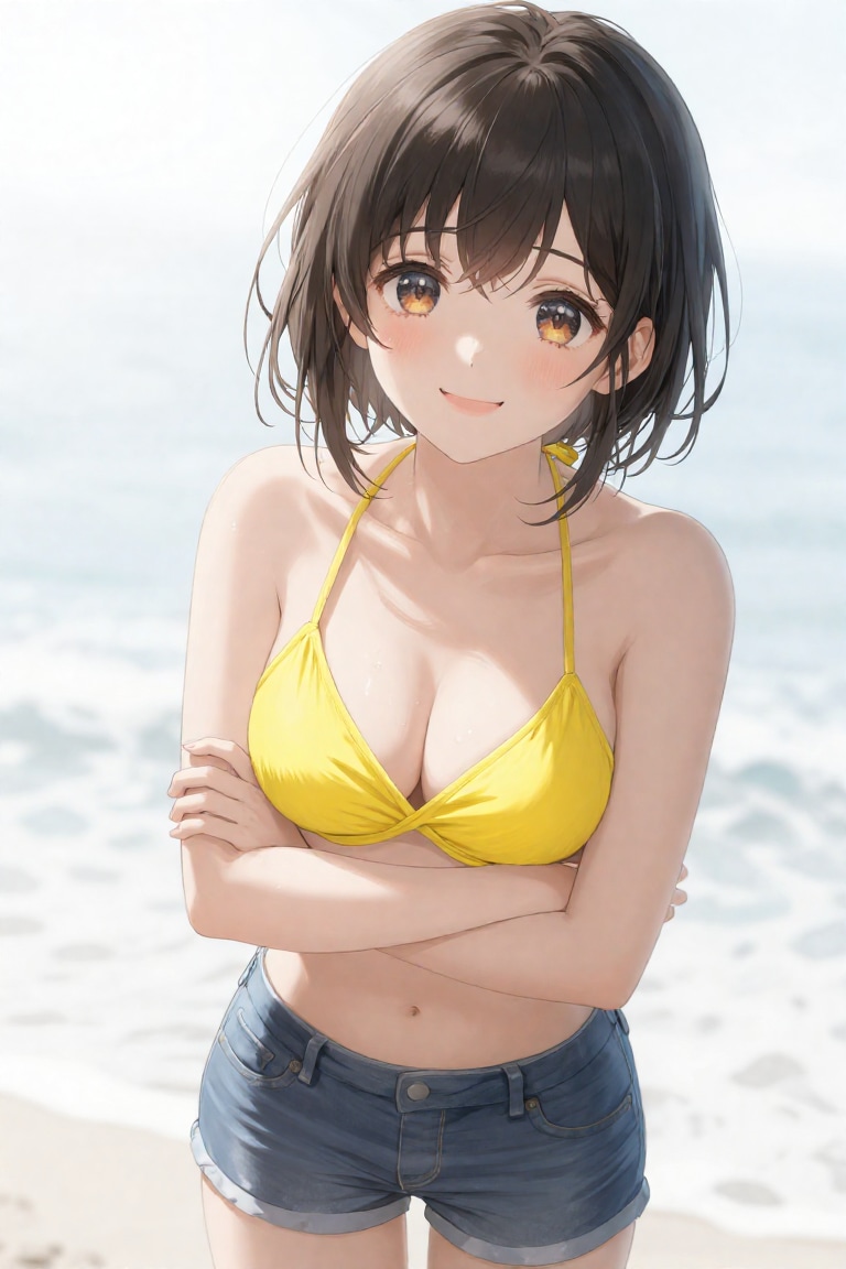 海にて…