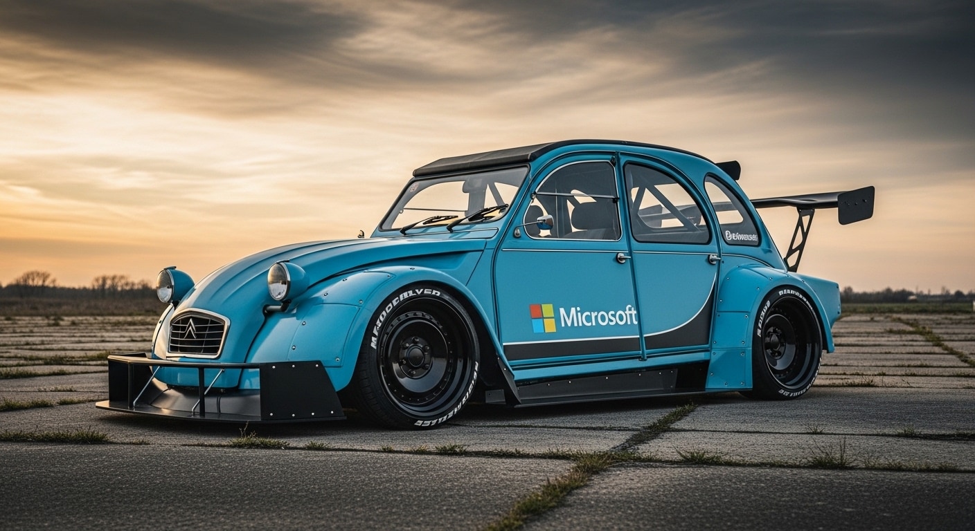 マイクロソフトシトロエン2CVのドリ車 | の人気AIイラスト・グラビア