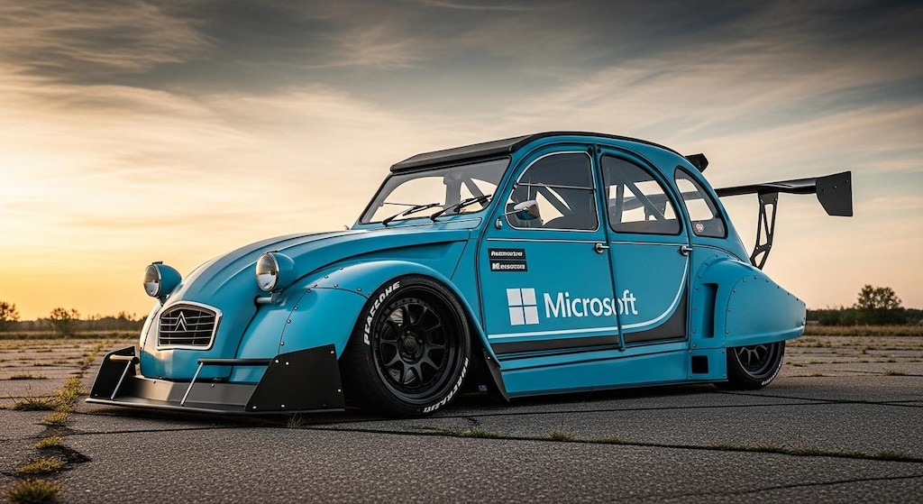 マイクロソフトシトロエン2CVのドリ車