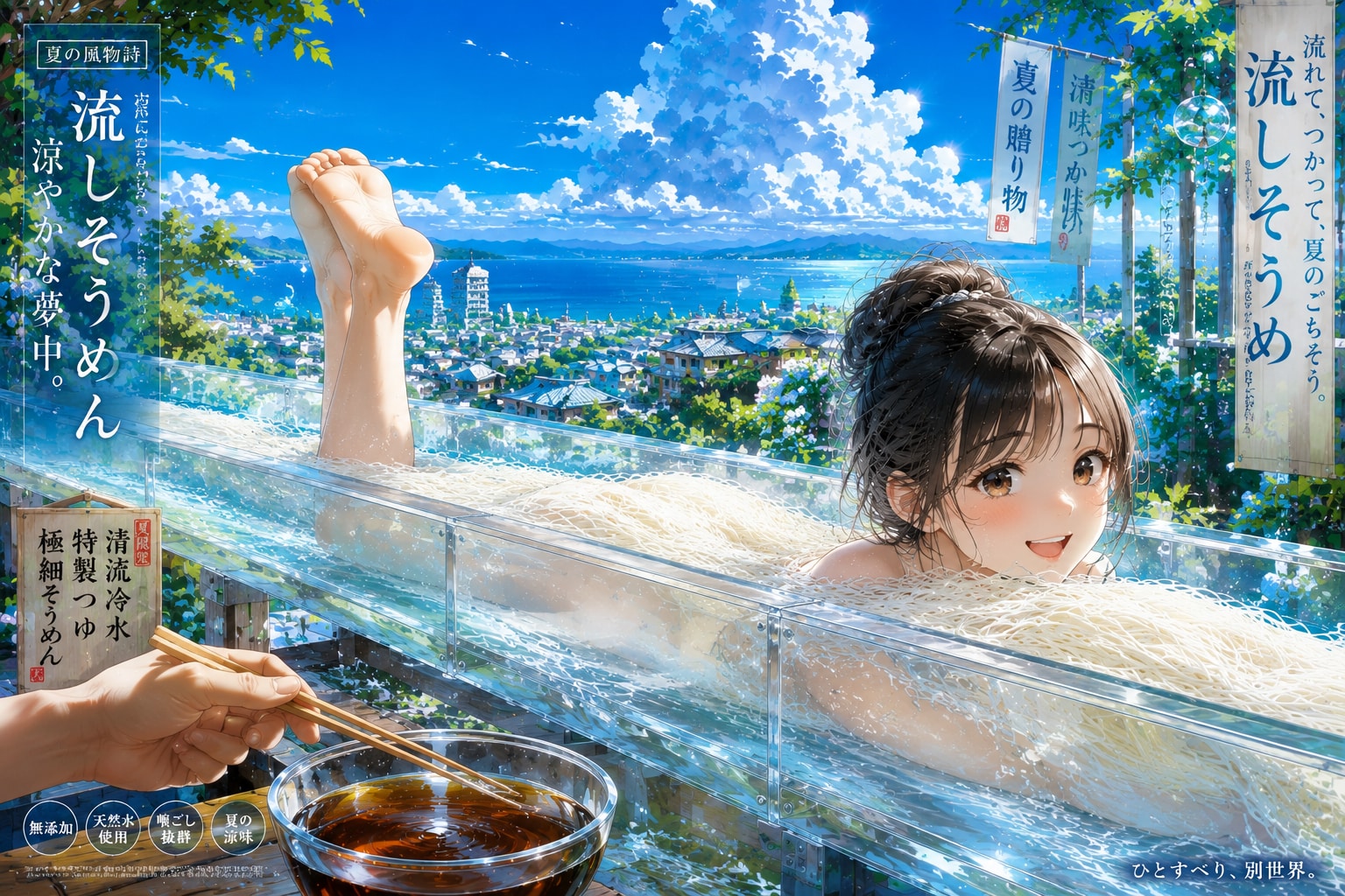 流しそうめん