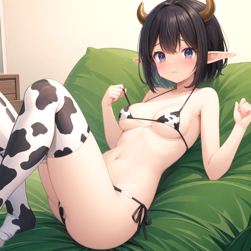 牛柄ビキニ