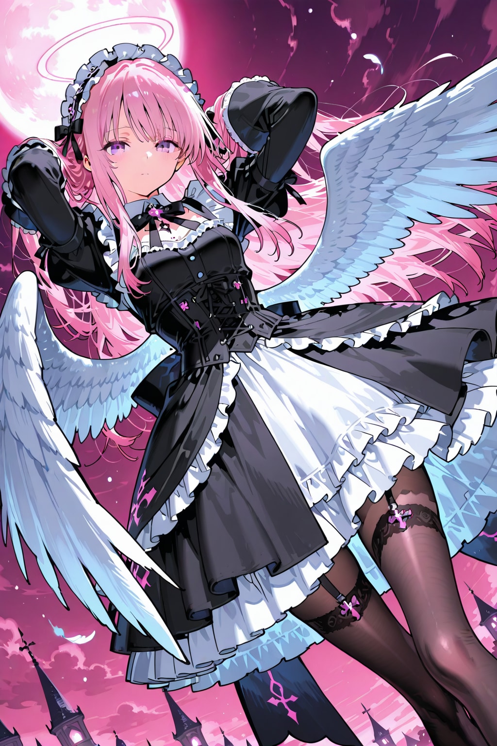 ゴシック天使メイド | の人気AIイラスト・グラビア