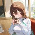 コーヒーを飲む花梨ちゃん 2枚目