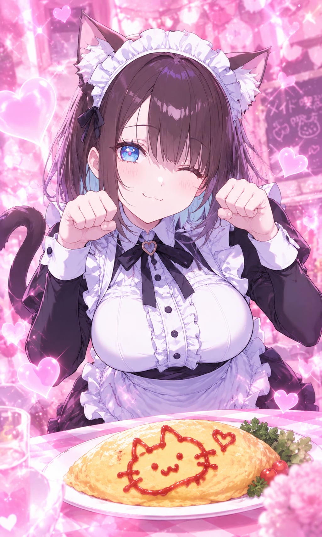 「にゃんにゃんオムライスのご主人さまぁ？」
