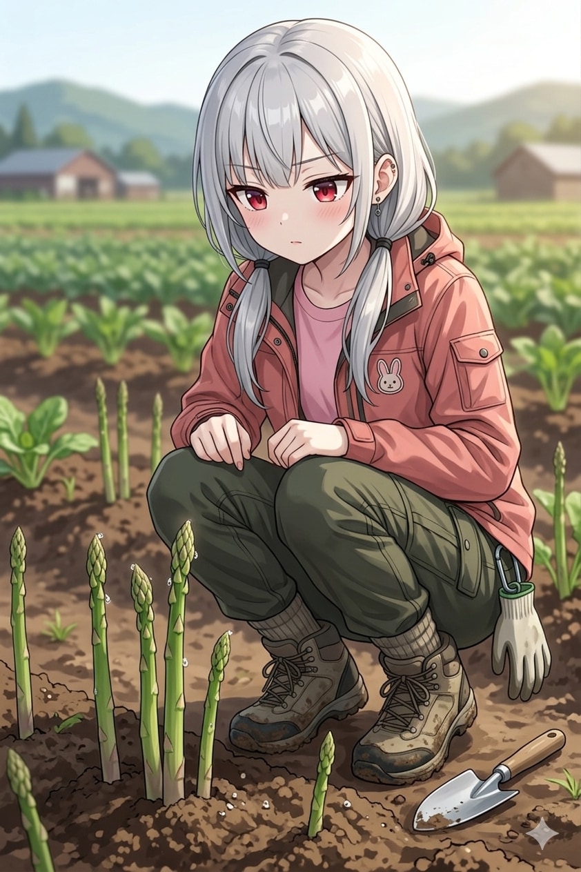 アイちゃんとアスパラ | の人気AIイラスト・グラビア
