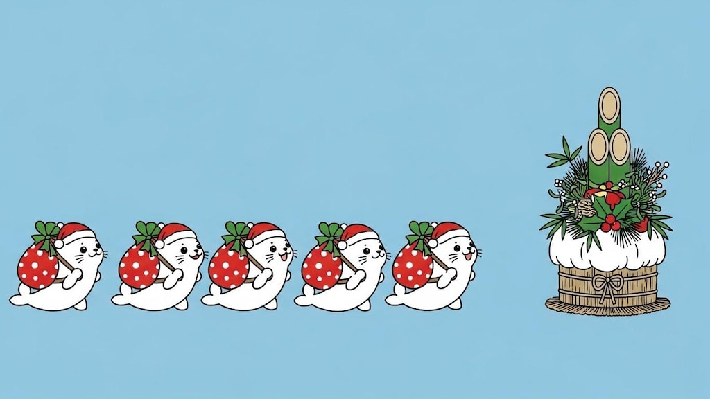 アザラシ小屋に帰るジタバタアザラシ軍