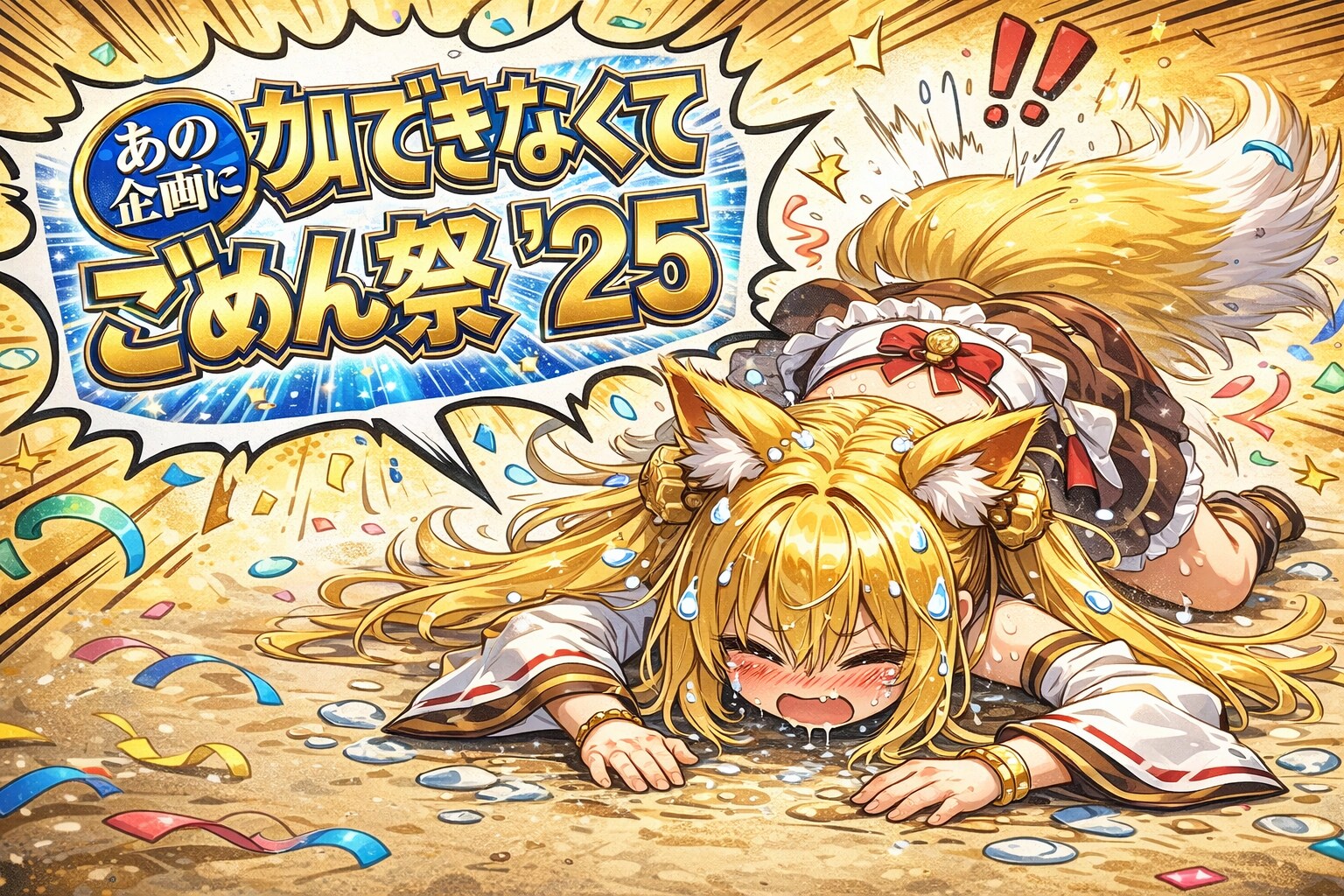 「ごめんな祭25」に参加できなくてごめんなさい