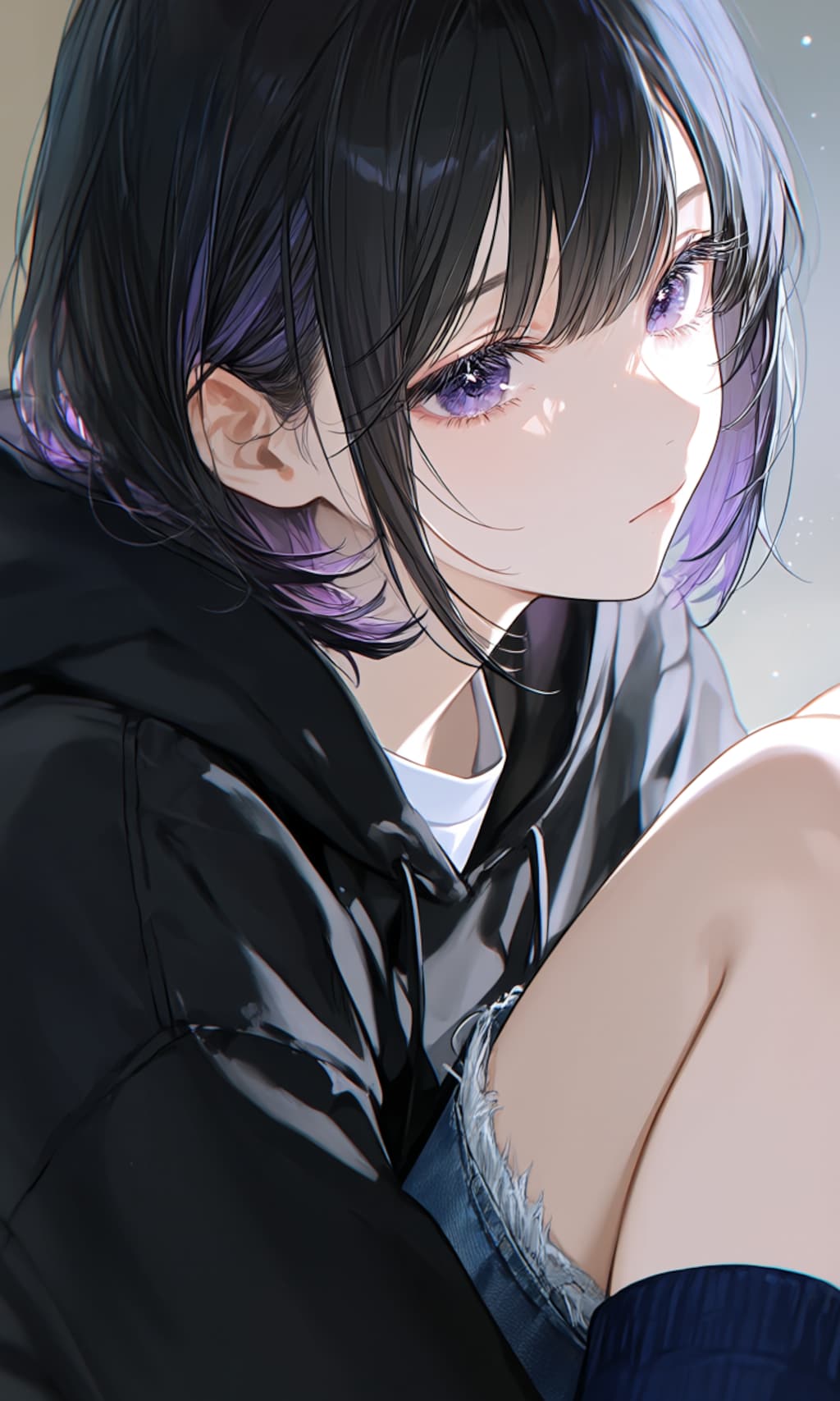 紫色が似合う女の子75