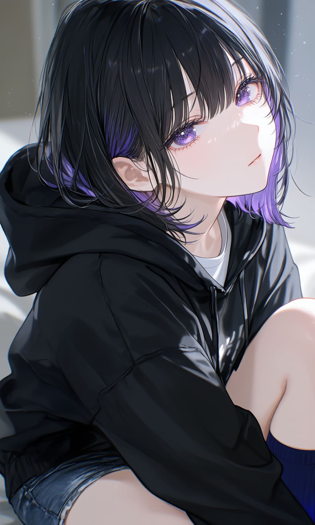 紫色が似合う女の子75