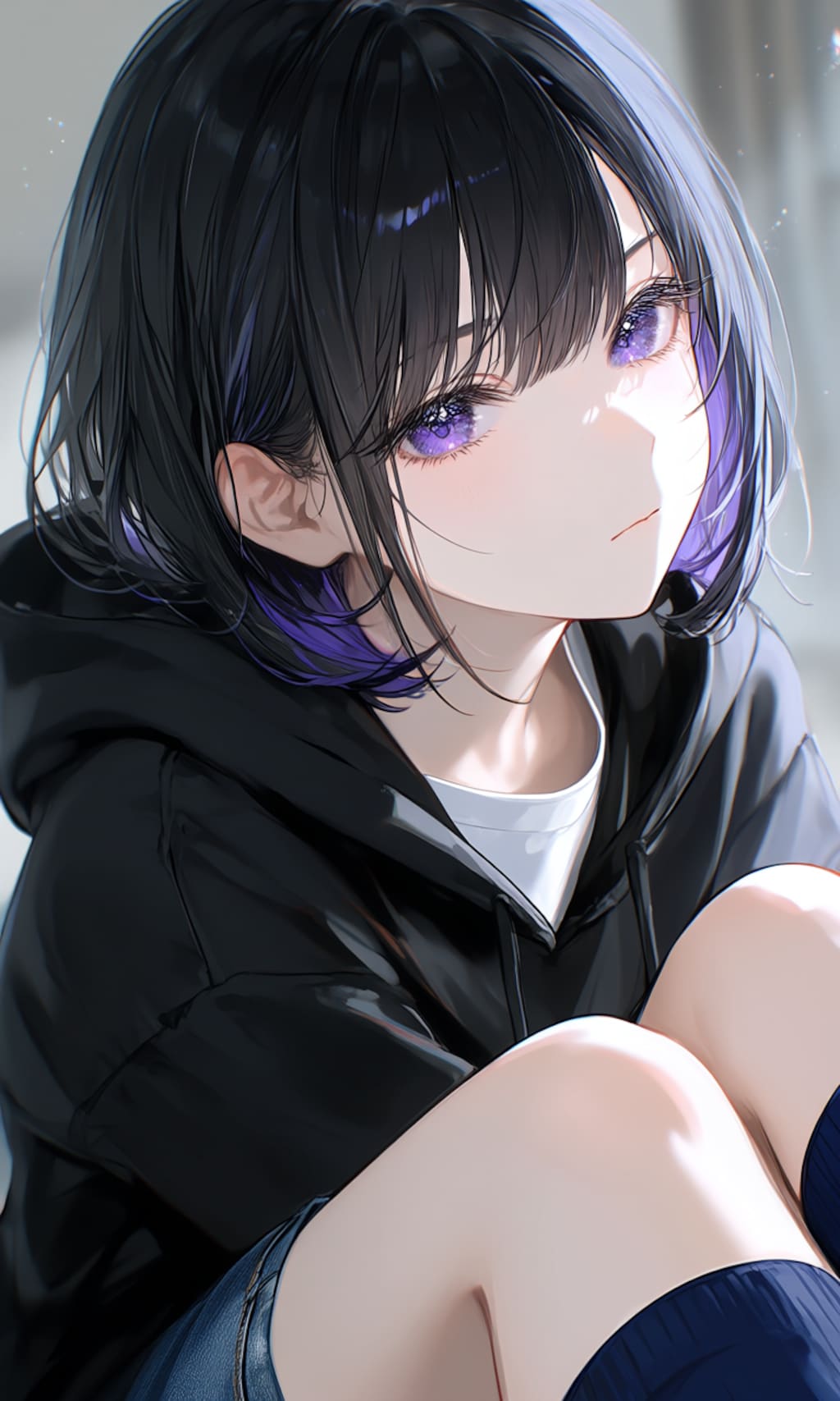 紫色が似合う女の子75