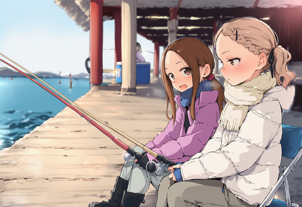 なかなか釣れないね、いいオトコ