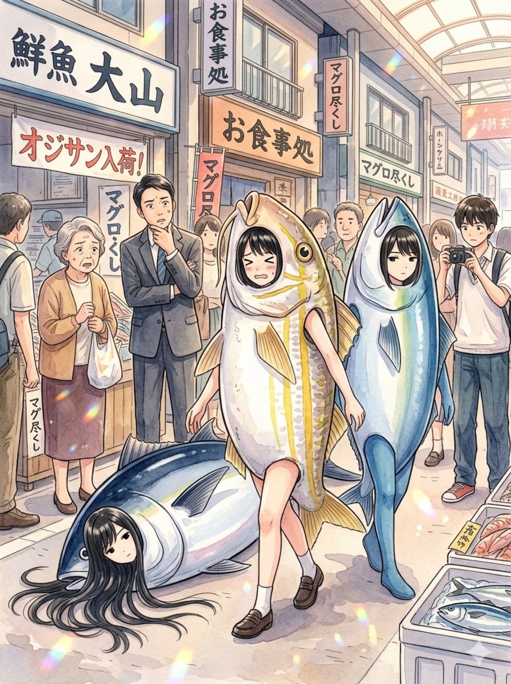 寝マグロ注意、踏まないで！