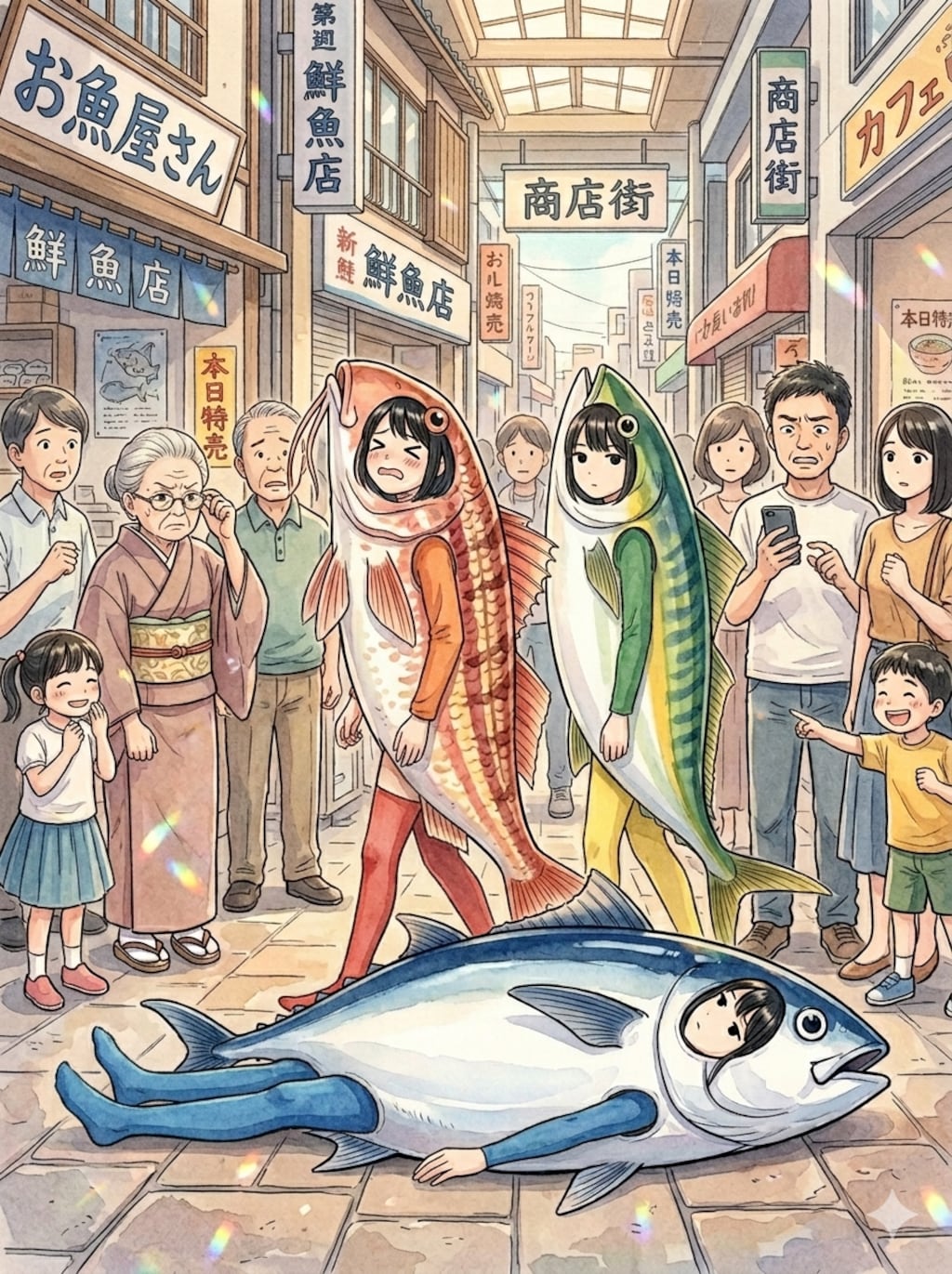 寝マグロ注意、踏まないで！