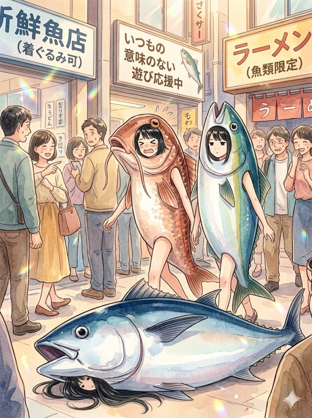 寝マグロ注意、踏まないで！