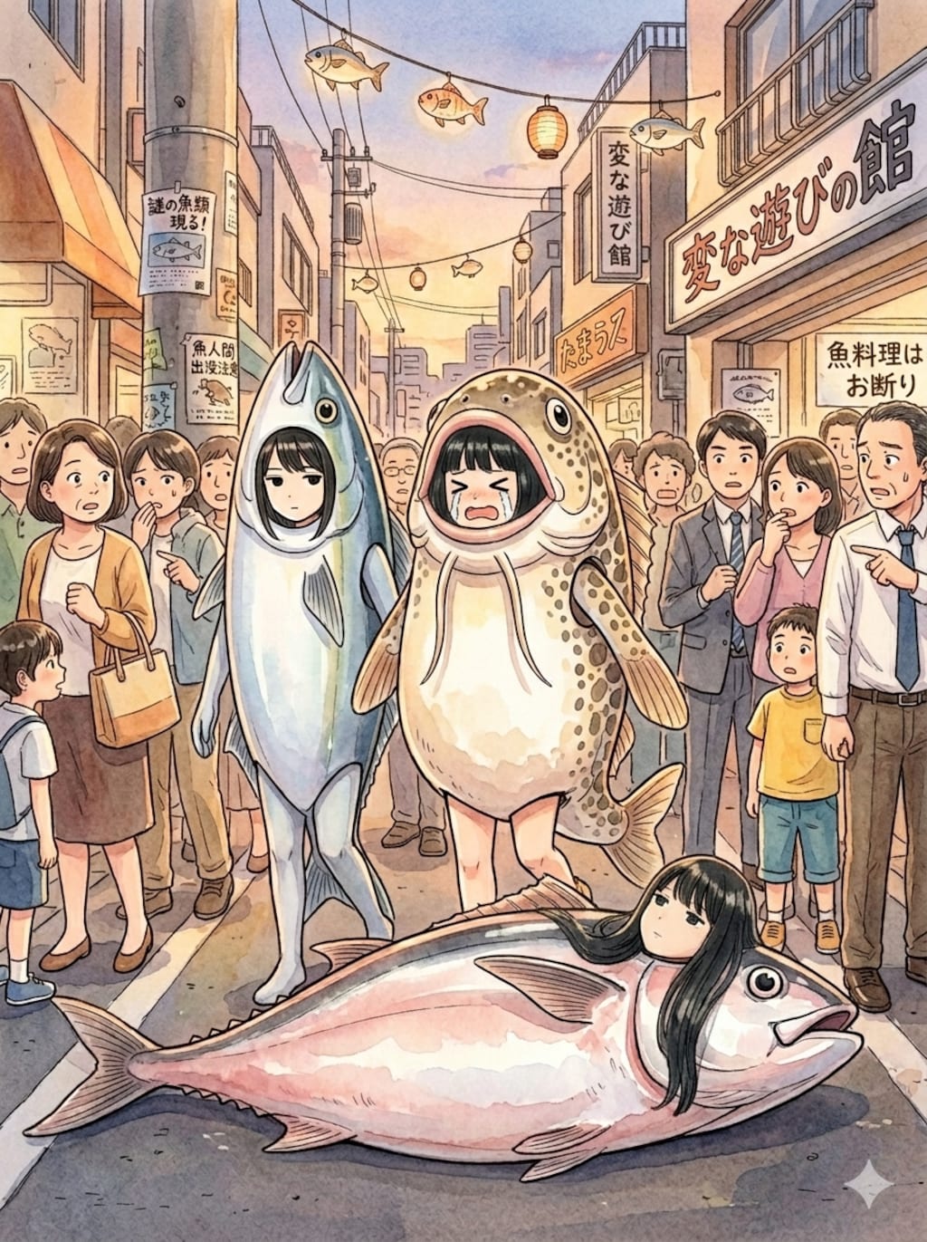 寝マグロ注意、踏まないで！