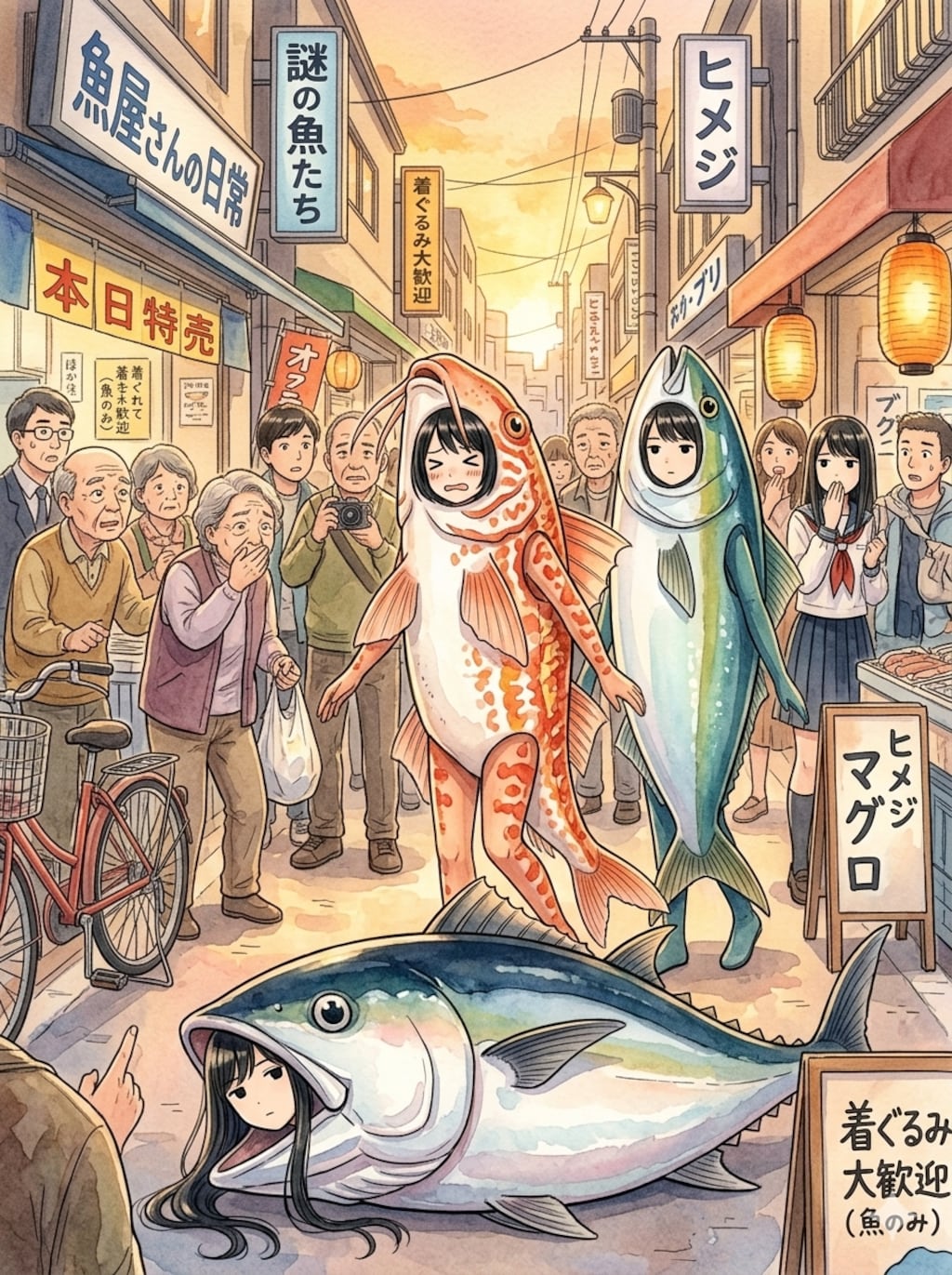 寝マグロ注意、踏まないで！