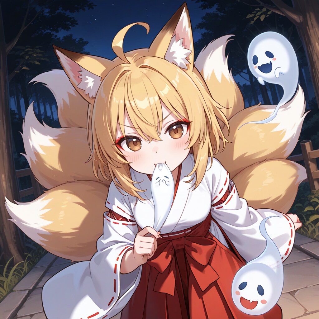 ゴーストスイーパー狐っ娘 | の人気AIイラスト・グラビア