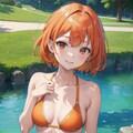 （９３）橙髪ちゃん水着２ 2枚目