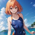 （９３）橙髪ちゃん水着２ 6枚目