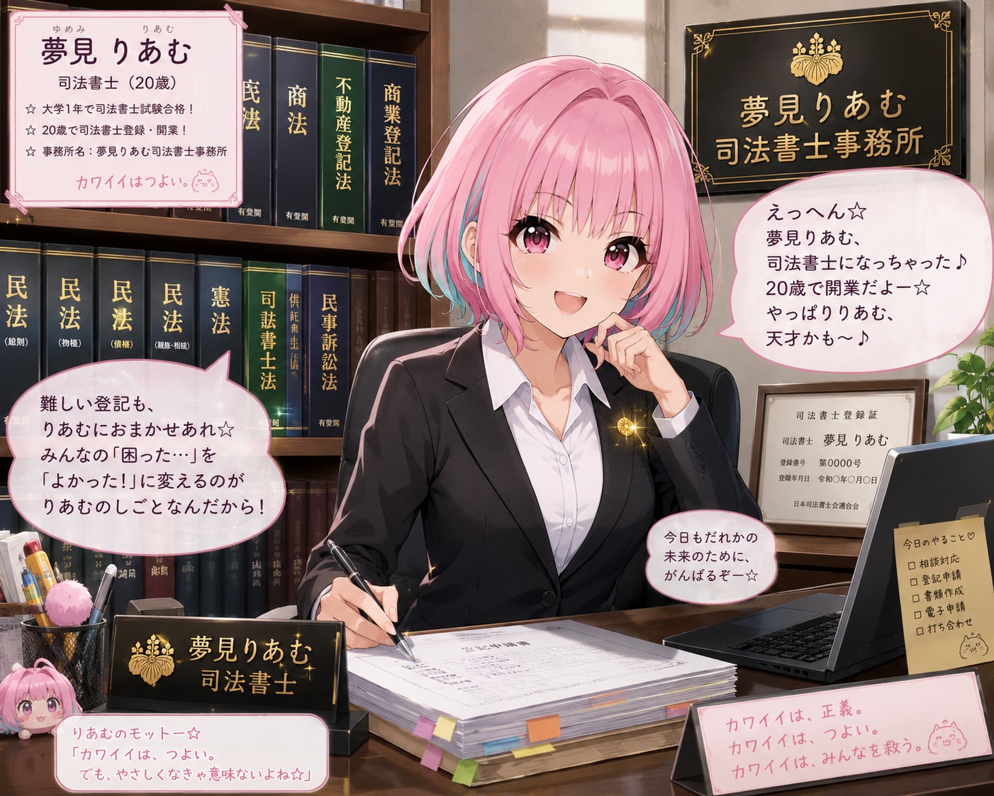 もし夢見りあむが司法書士になったら？
