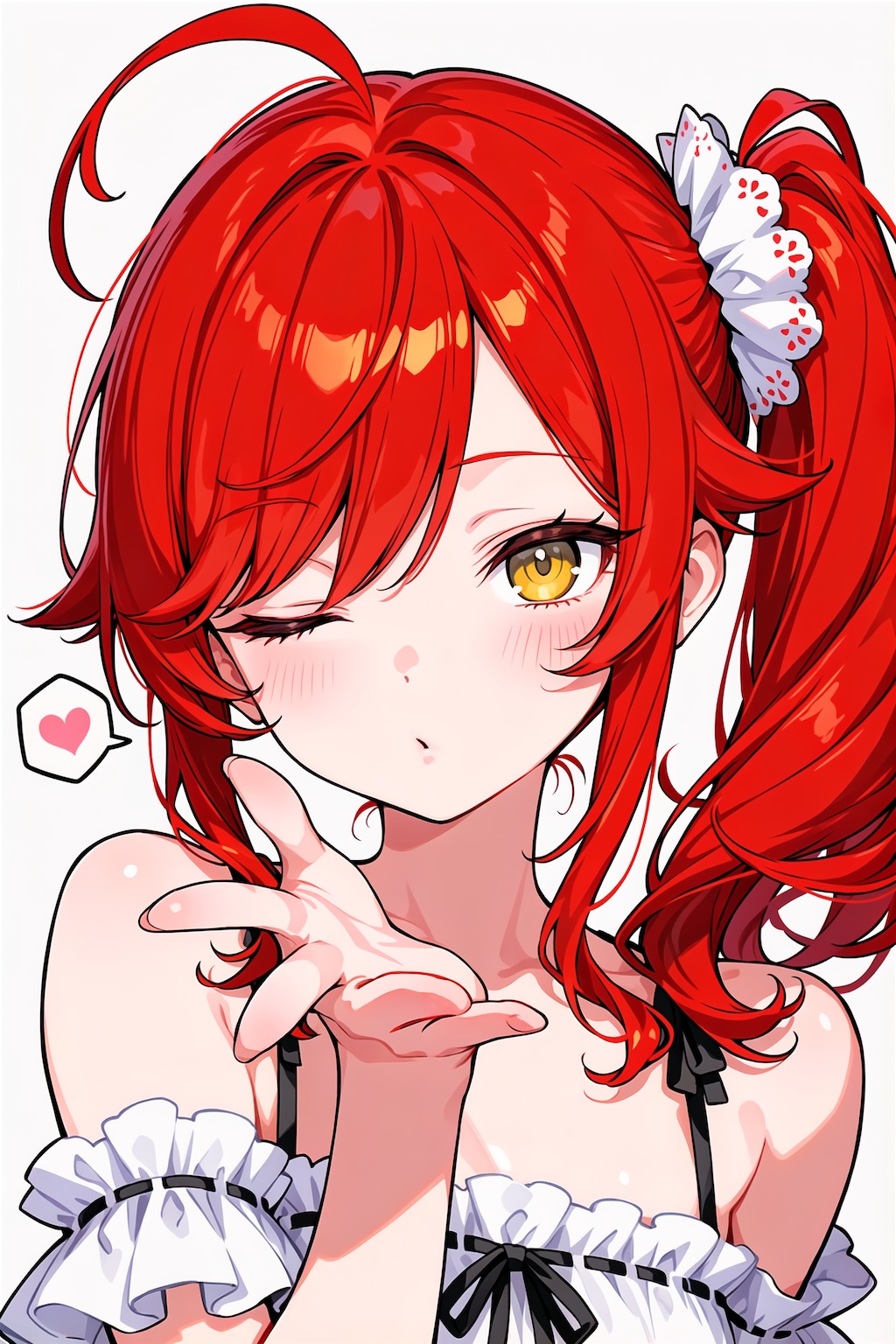 ん～、ちゅっ♡