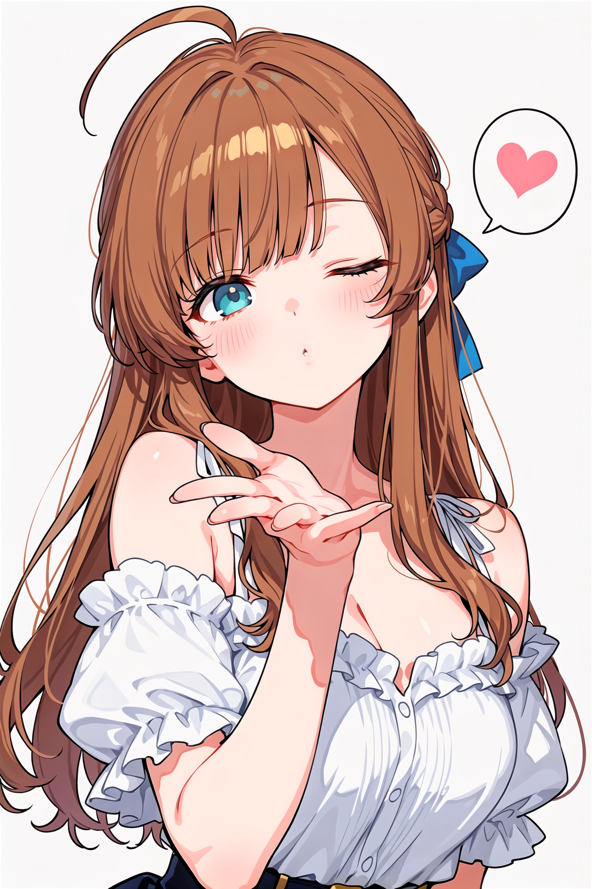 ん～、ちゅっ♡ | の人気AIイラスト・グラビア