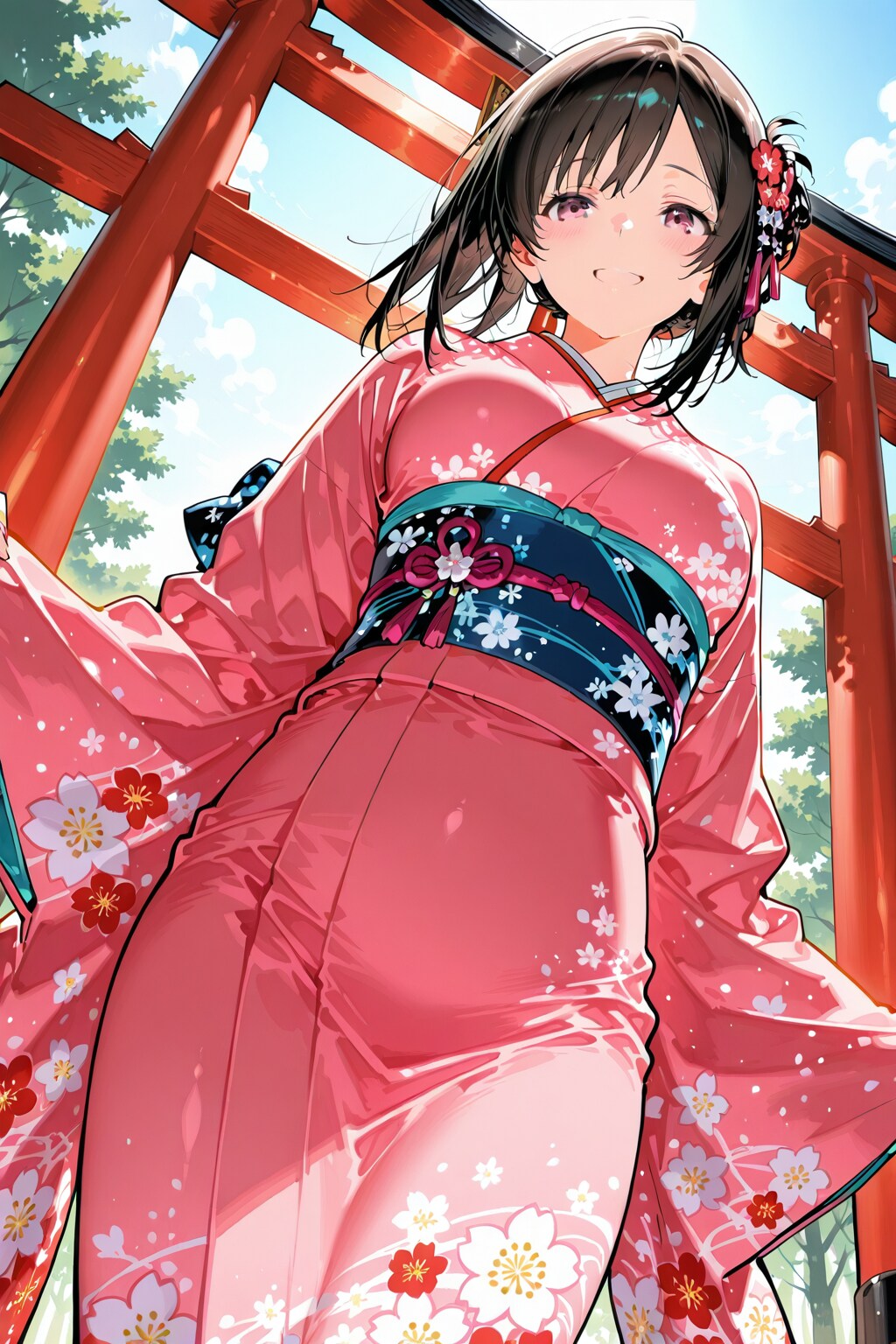 桜色の着物 | の人気AIイラスト・グラビア