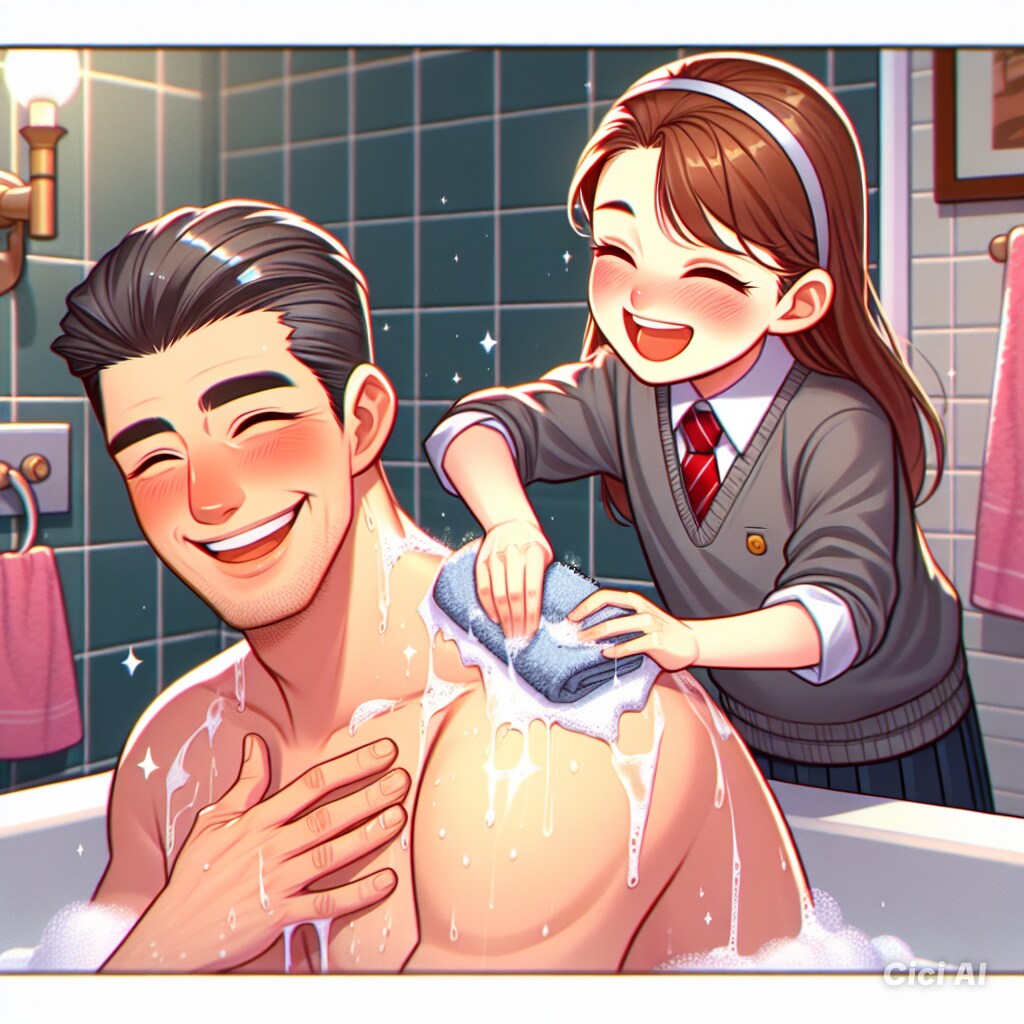 背中流してあげる！