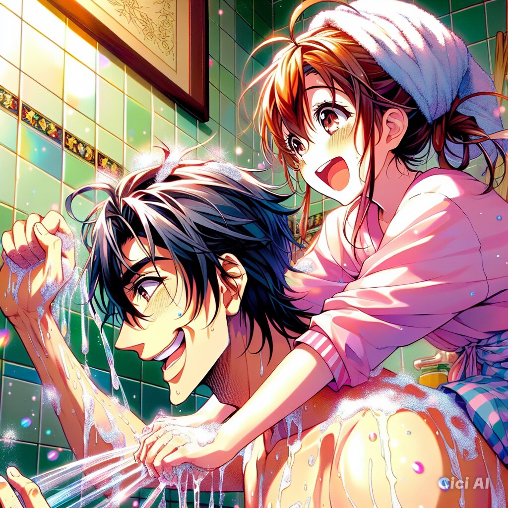 背中流してあげる！