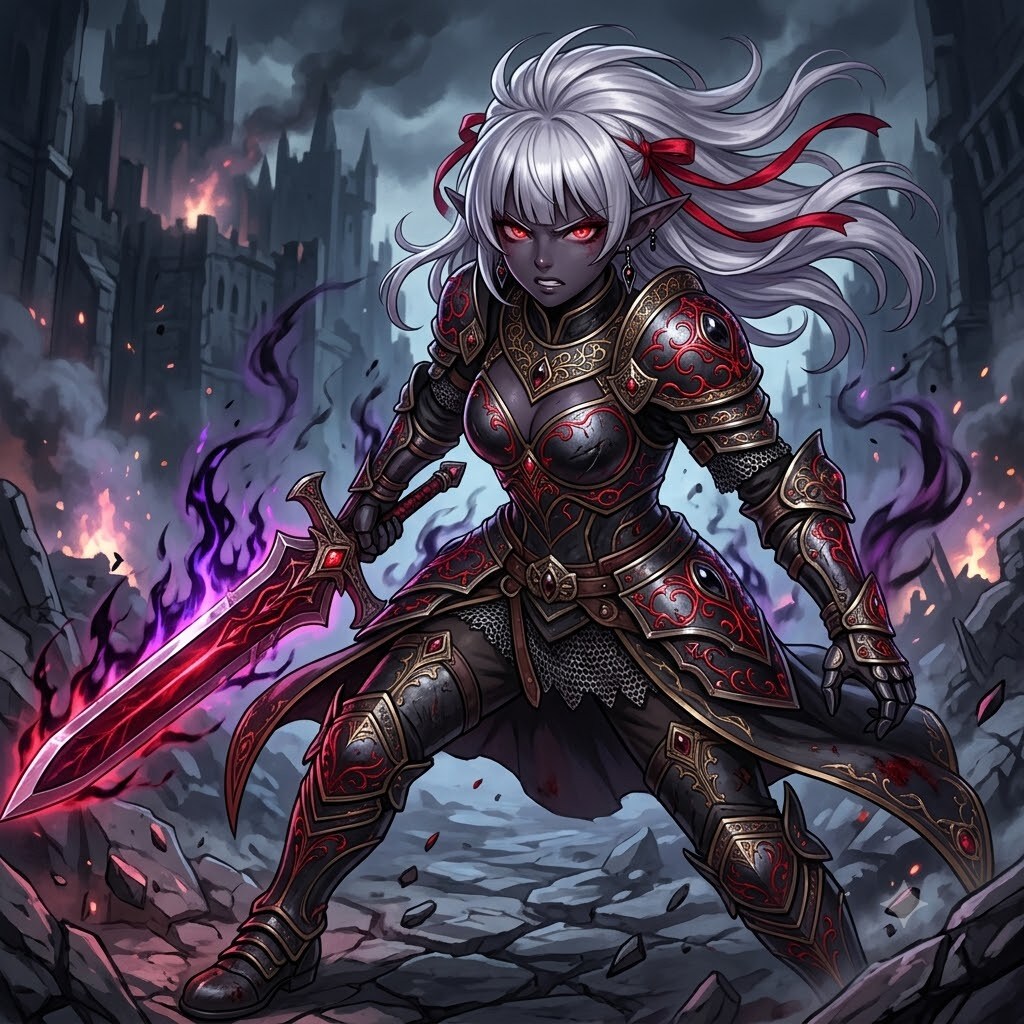 魔界騎士ダークエルフのフィアレーネ・エクサリオン３