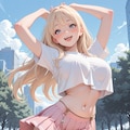 公園でポーズ 3枚目